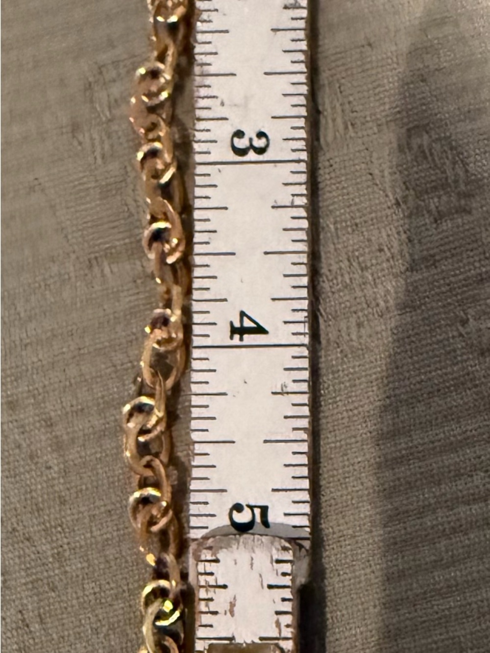 14KT Vintage Gold Chain Bracelet- Classic Link Style